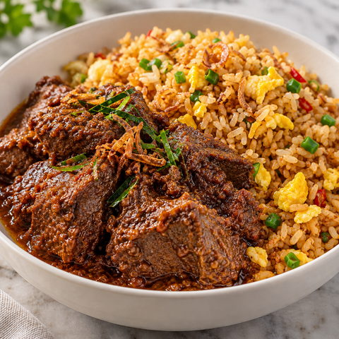 Beef Rendang with Nasi